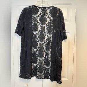 Lace and Mesh Swim Suit Coverup